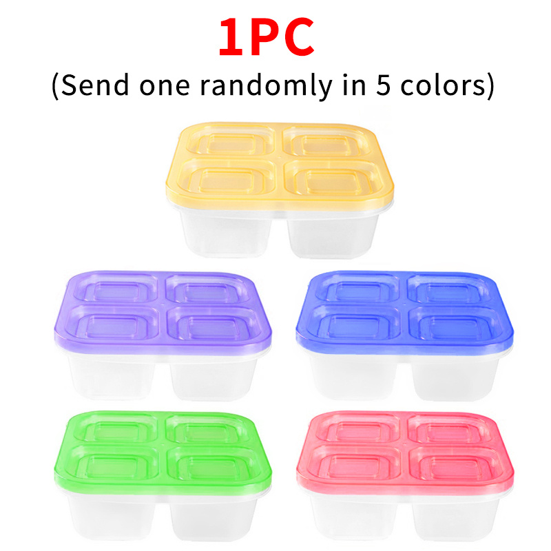 1pc Clear Random Color Food Storage Box,Food Storage Container