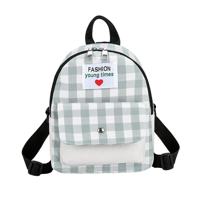 Patches Small Canvas Backpack