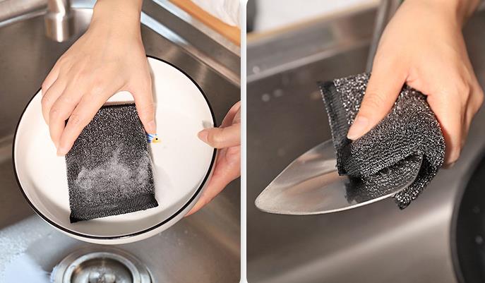 1pc Long-Lasting Steel Sponge Scrubber For Dishwashing And Hard Surface  Cleaning