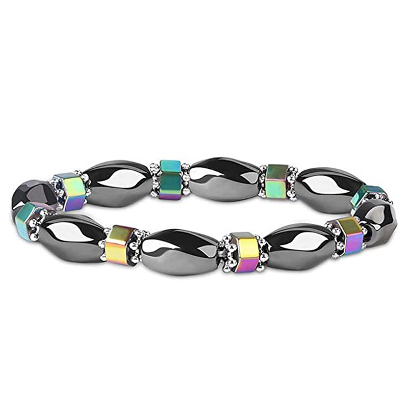 Men's Hematite Therapy Bracelet for Stress Relief and Anxiety