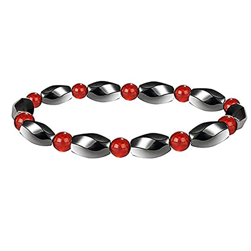 Men's Hematite Therapy Bracelet for Stress Relief and Anxiety