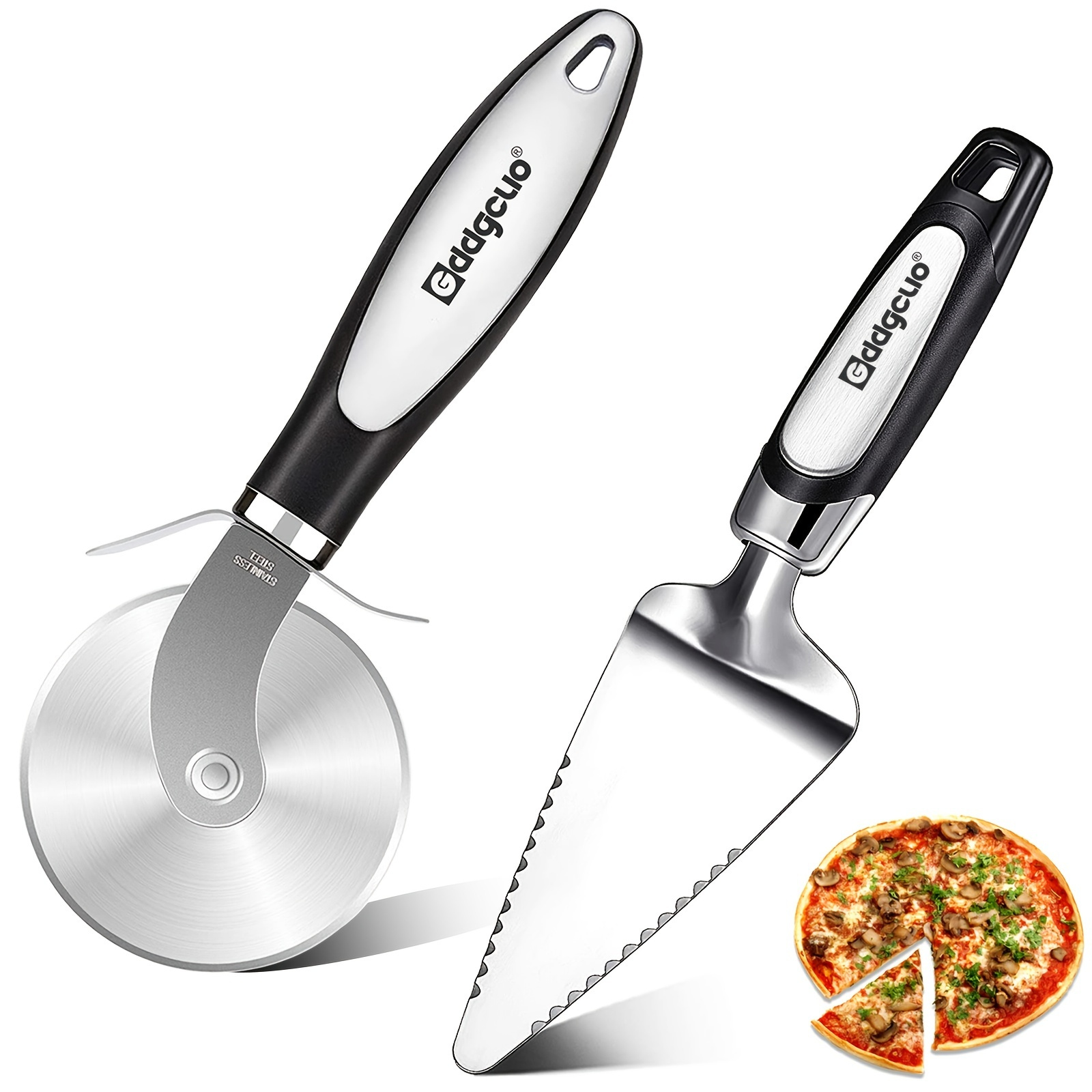 Stainless Steel Pizza Cutter Wavy Edge Blade Multifunctional - Temu