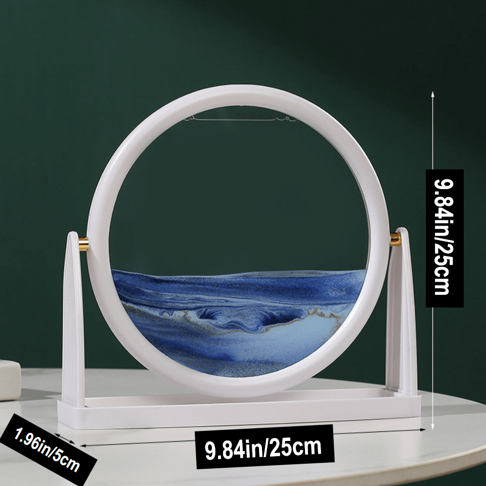 3d movendo areia deserto paisagem pintura de areia sala estar escritório  desktop decoração areia movediça ampulheta