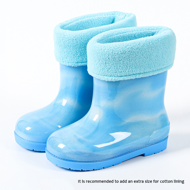  Zapatos impermeables para niños y niñas de 1 a 6 años, zapatos  de lluvia de tiburón nublado, botas de barro duraderas para niños y niñas,  Azul : Ropa, Zapatos y Joyería