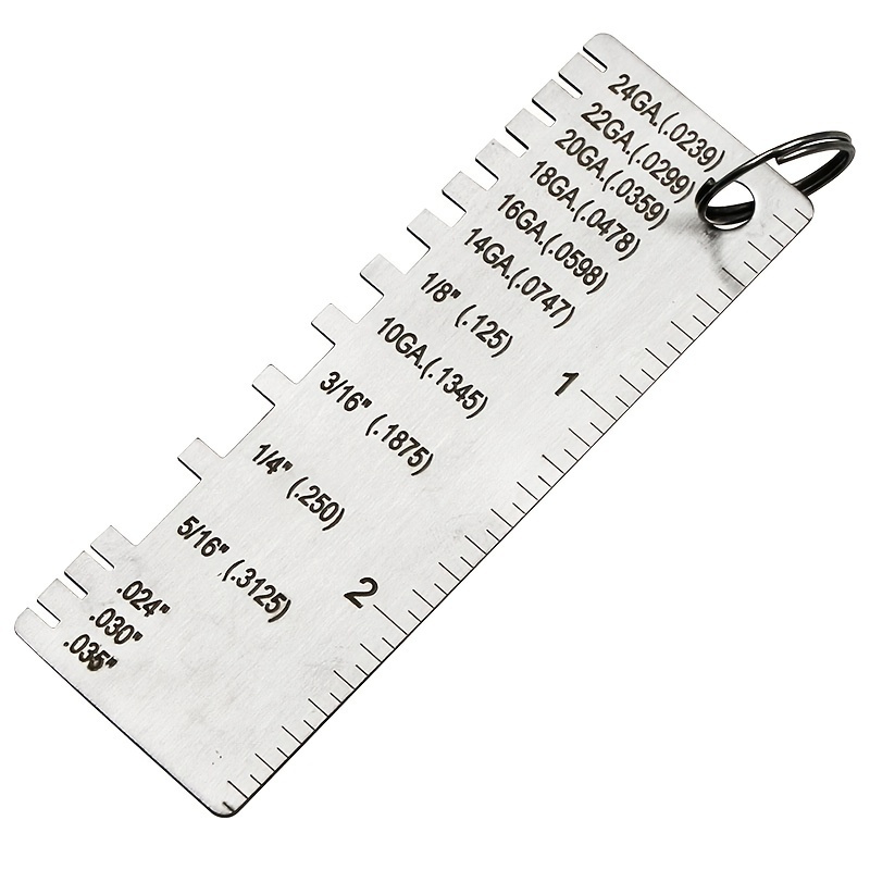 Stainless Steel Thickness Gauge Weld Inspection Ruler Welding Seam 