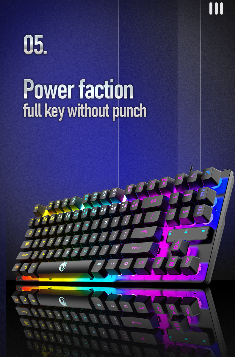 Keyboard Wired Mechanical Keyboard Desktop Laptop Universal Temu