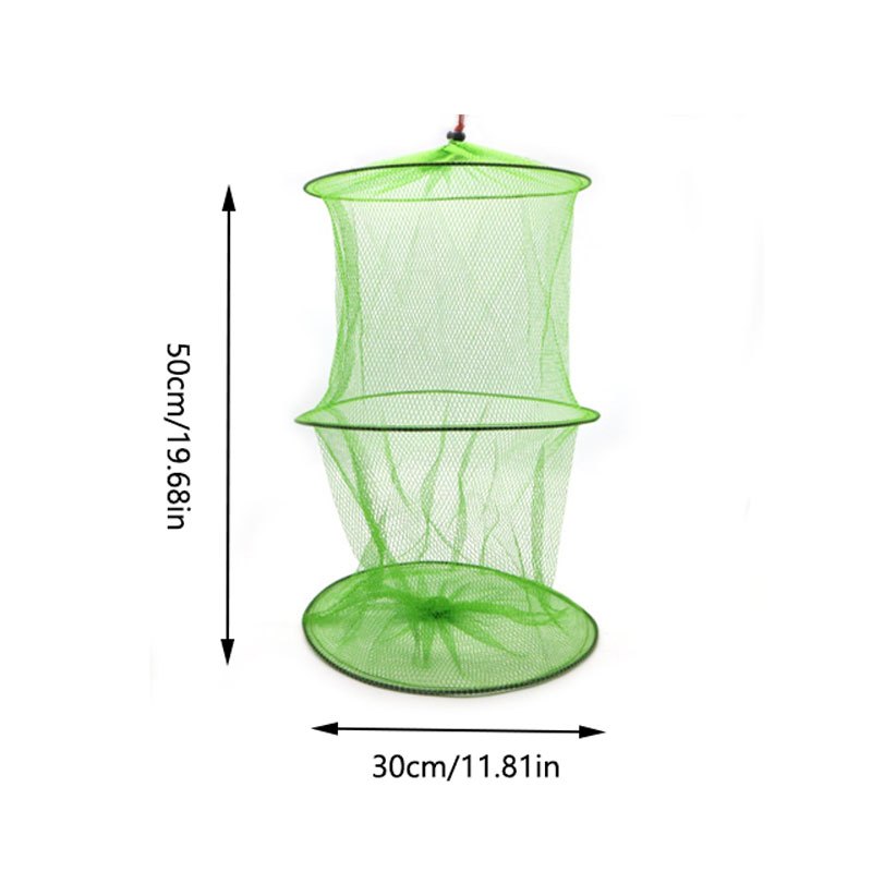 Catch More Fish with This Easy-to-Use, Foldable 2-Ring/3-Ring Fishing Net!