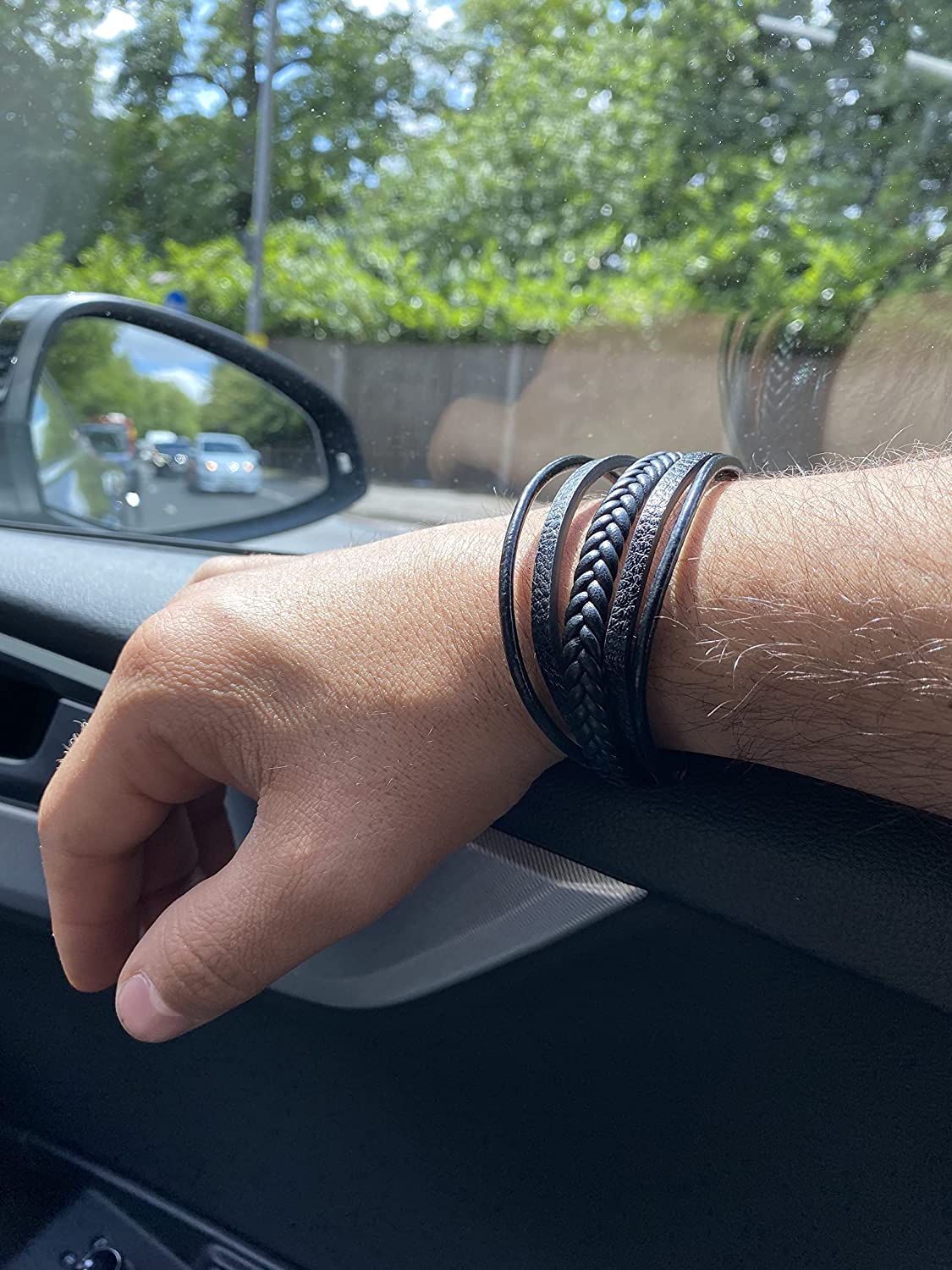 leather bracelet men