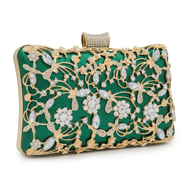 Blossom  Emerald green small hand bag