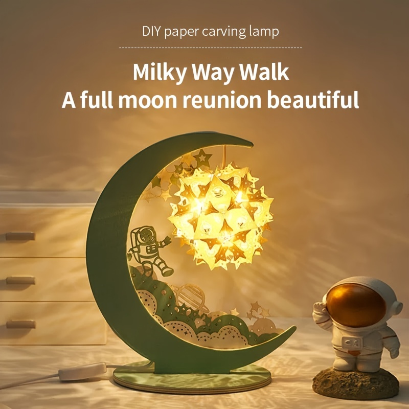 Creative Gift DIY Paper Art Lamp Bedside Decoration 3D Three-dimensional  Paper Light and Shadow Paper Carving Lamp Night Light - AliExpress