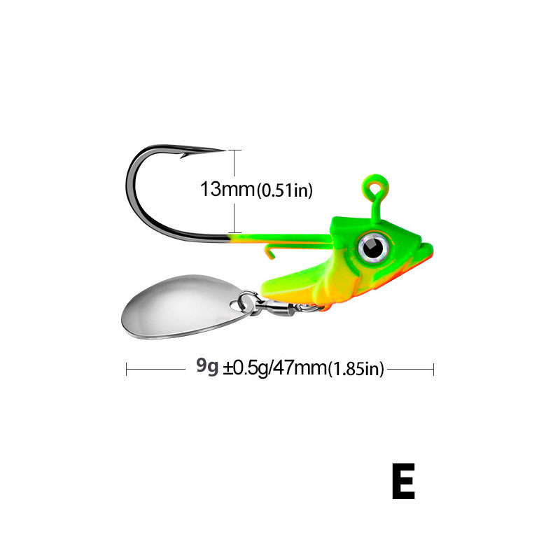 Jig Heads Jig Hook Spoon Spinner Sequins Fishing Hooks Jig - Temu