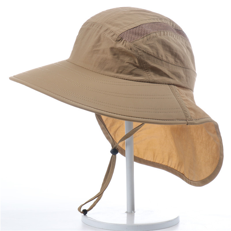 Stay Protected In Style: Wide Brim Sun Screen Hat Neck Flap - Temu Japan