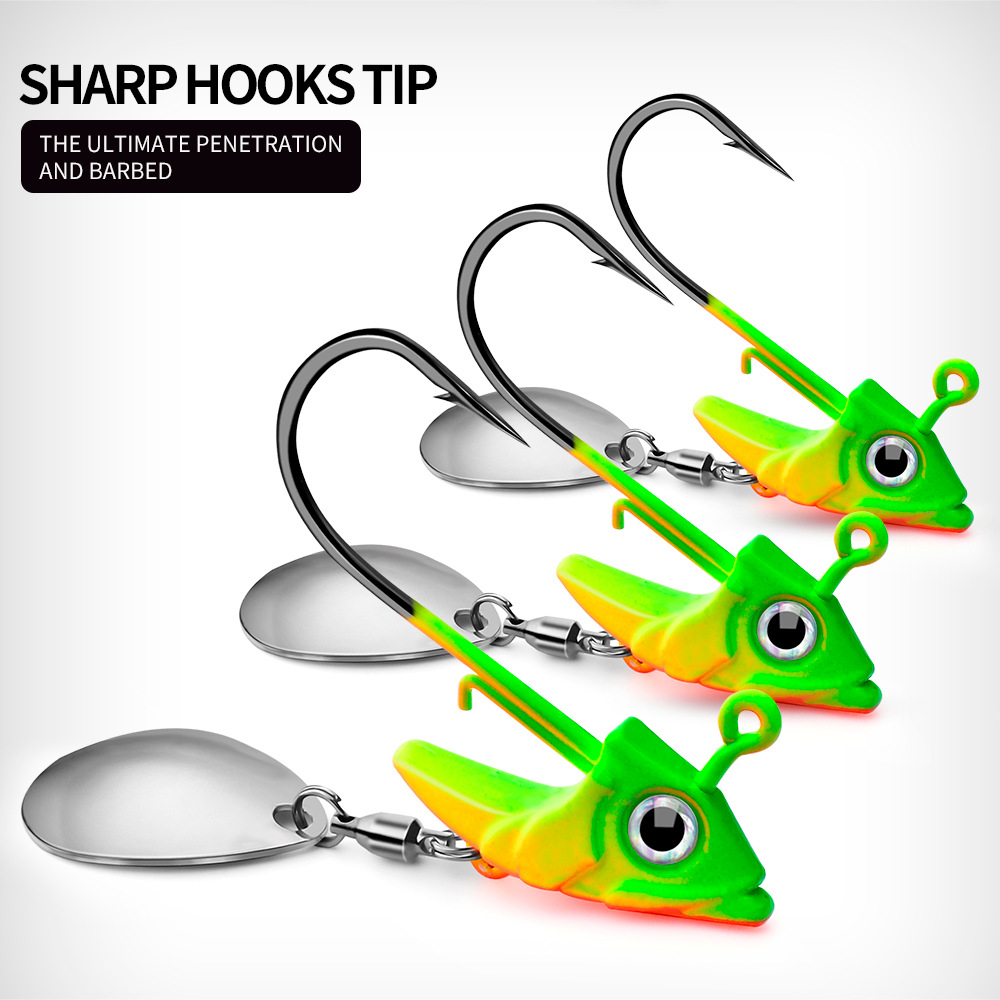 WAITLOVER 4PCS Funny Fishing Lures Special Shaped Hard Metal Sequin Fishing  Jigs Baits Spoof Gifts For F Jewfish Bass Lures Spoons : :  Sports & Outdoors