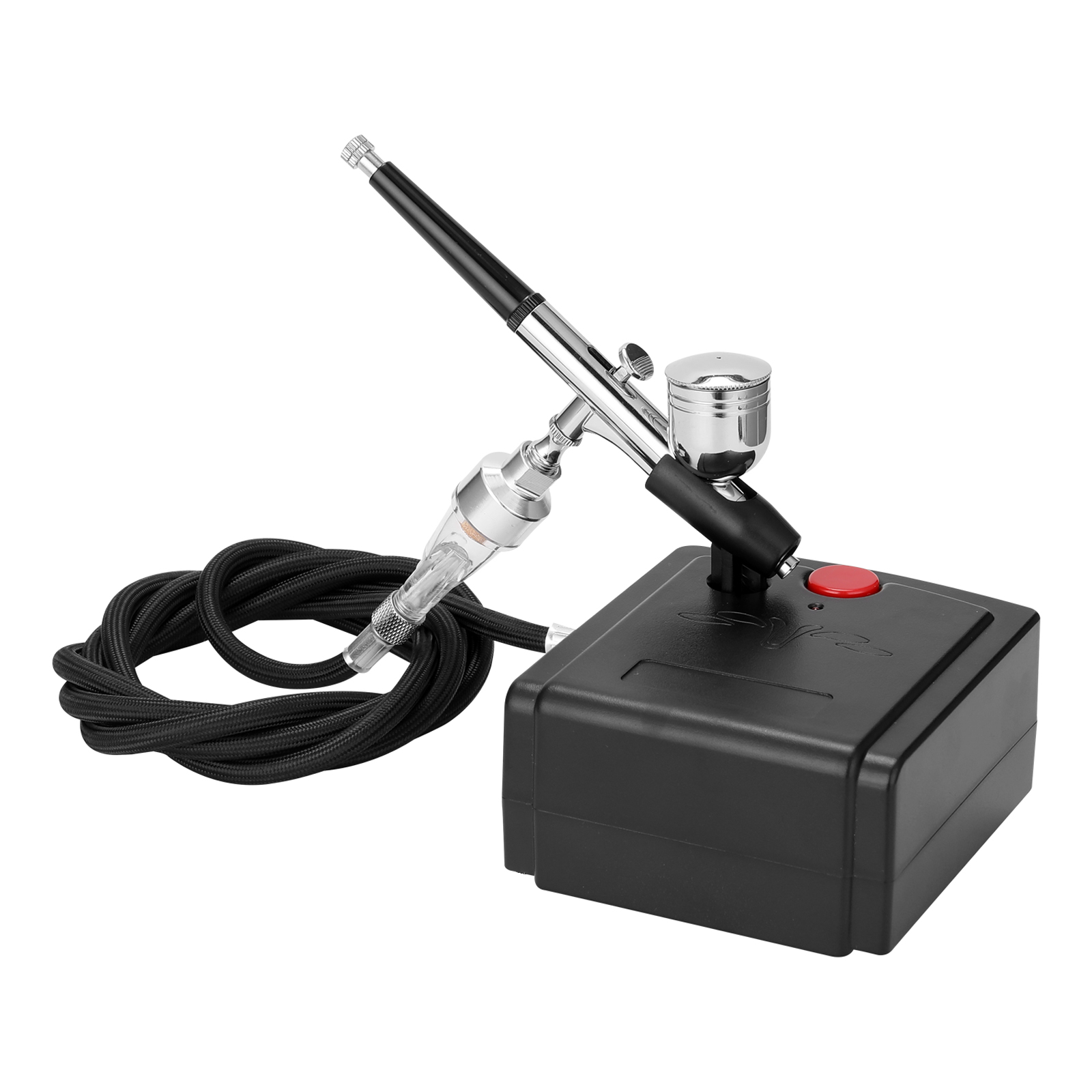 Dual Action Airbrush Kit with 3 Airbrushes and Compressor
