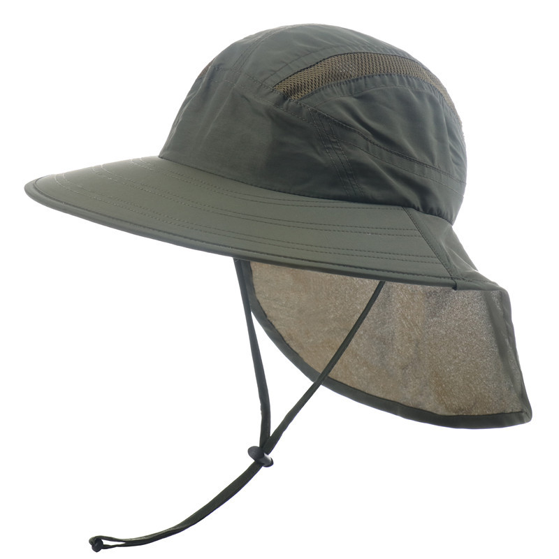 Stay Protected in Style: Wide Brim Sun Screen Hat With Neck Flap for Men & Women