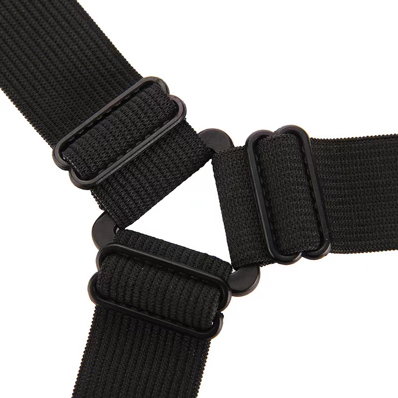 BBDOU 4 Pcs Elastic Bed Mattress Sheet Clips Grippers Straps Suspender Fasteners Holder (4 Pcs Black)