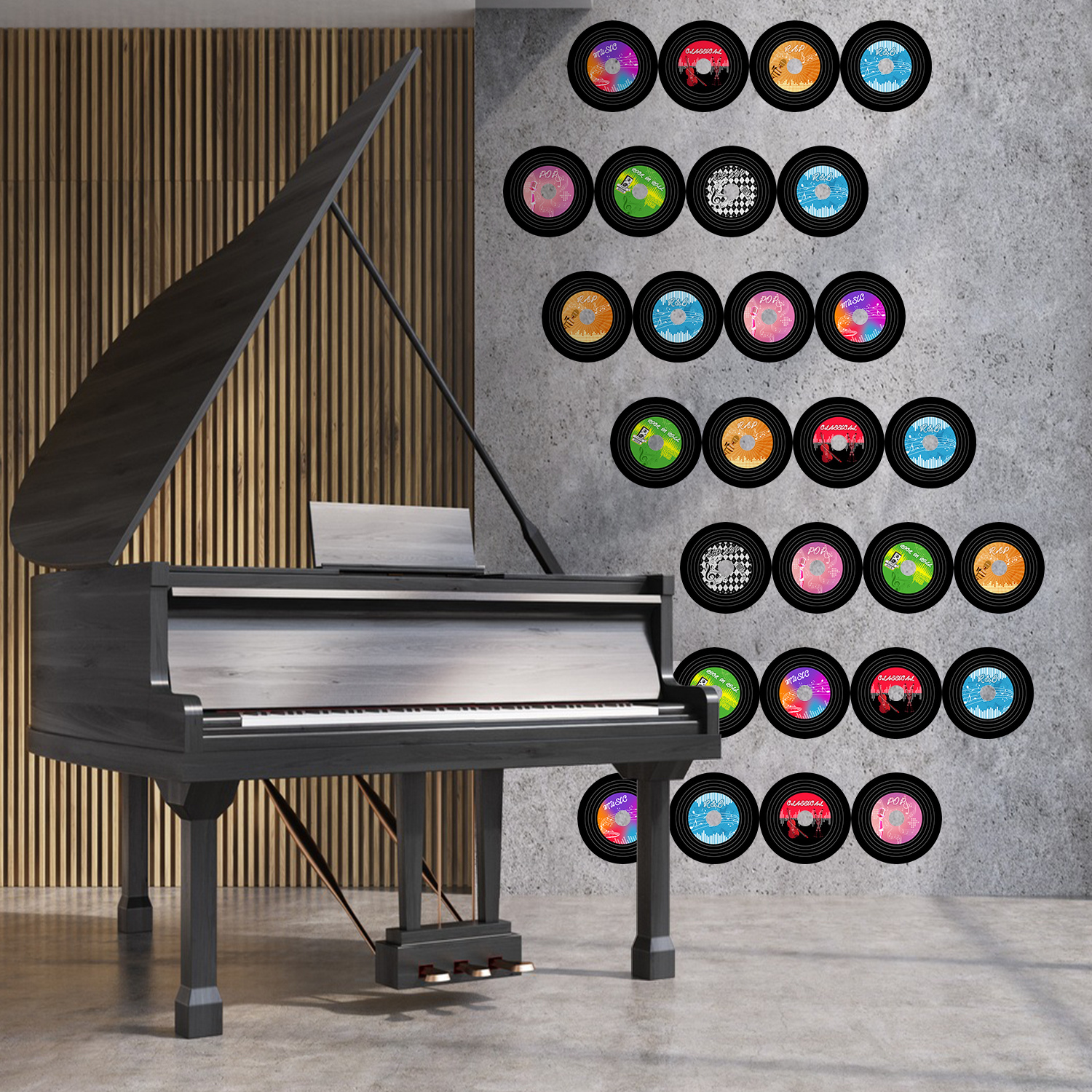 Vinyl Record Wall Sticker Self adhesive Home Bedroom Door - Temu