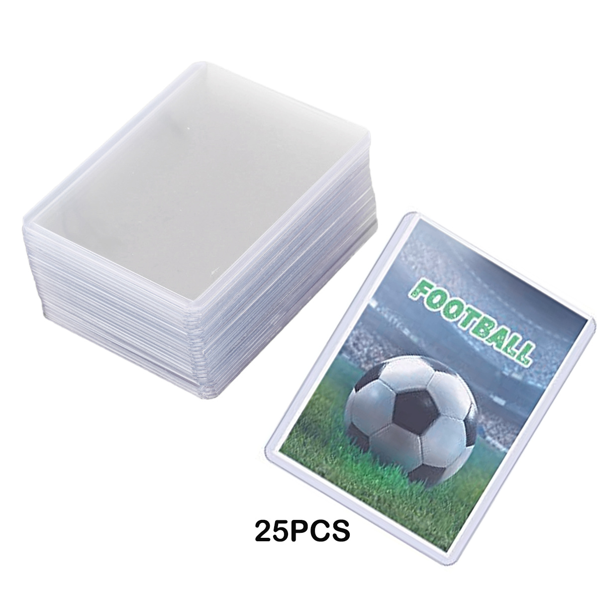 Toma 25PCS Card Sleeves Hard Plastic Card Sleeves Card Protectors for  Baseball Card Trading Card Sports Cards 3 x 4 Inch 
