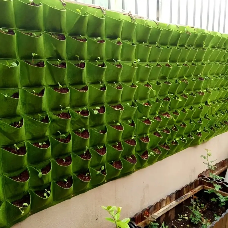 Hanging Vertical Wall Planter Planting Grow Bags Outdoor Indoor