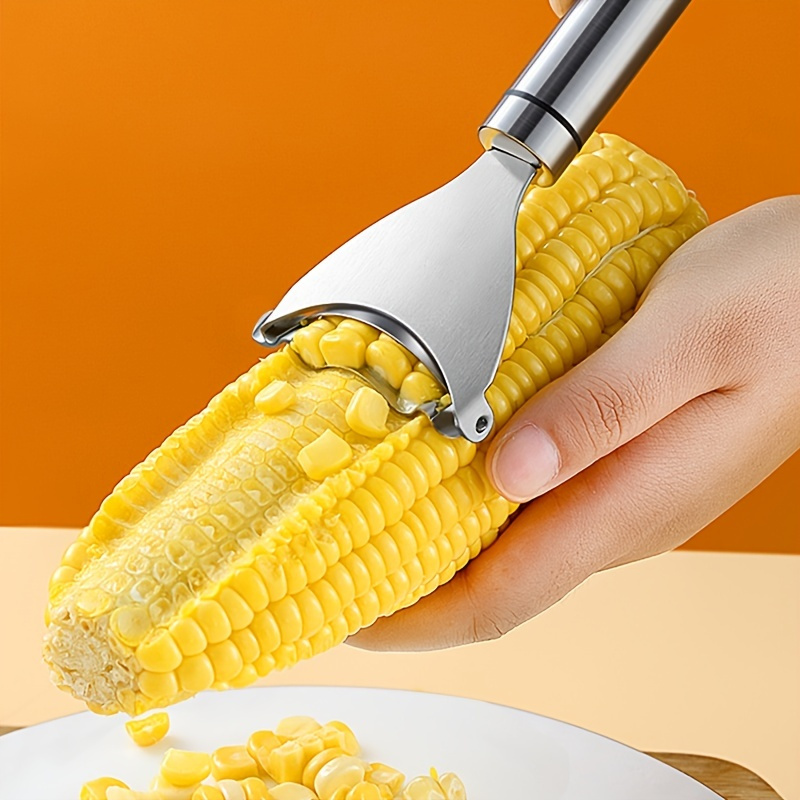 1pcs 304 Stainless Steel Corn Planer Household Manual Corn Thresher  Handheld Corn Thresher Kitchen Tool Food Grade Material