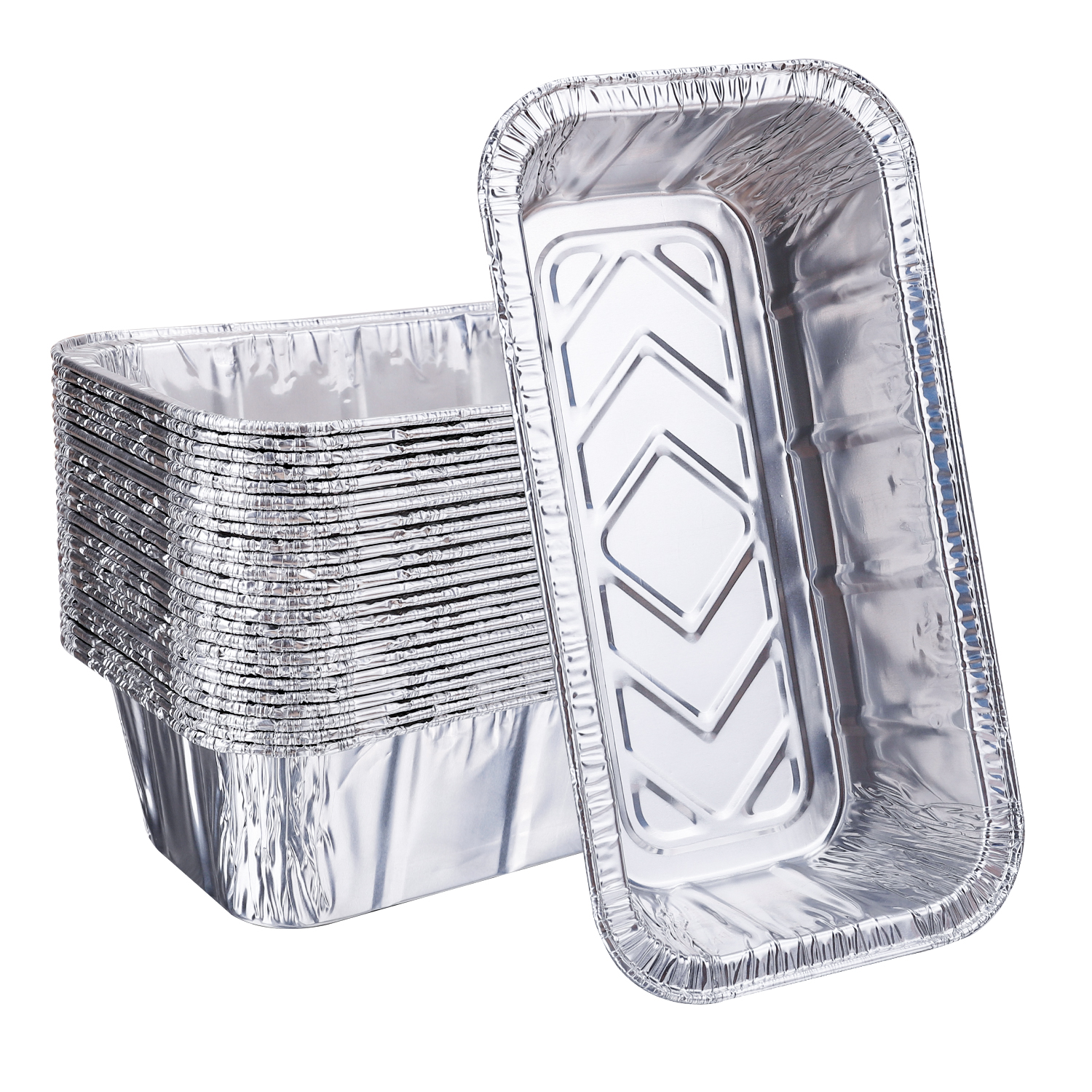 Ultra Thick Aluminum Foil Bread Pan - Deep Half Size - Heavy Duty  Disposable Container For Baking Homemade Cakes, Roasting Wide Noodles, Meat  Patties And Food Supply - And Recyclable - Temu