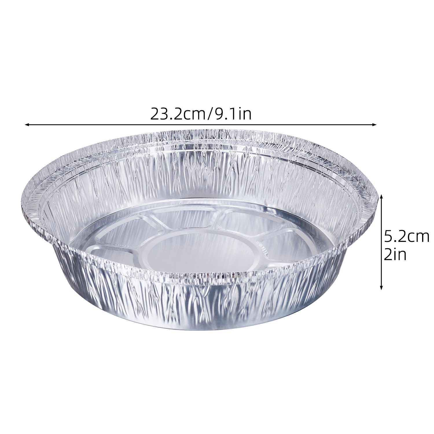 10Pcs 6/7/8/9 inch Round Tin Foil Pie Dish Tin Cake Tray Baking