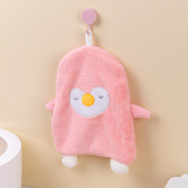 Cute hand towel penguin absorbent household hand towel kitchen hand towel  duck