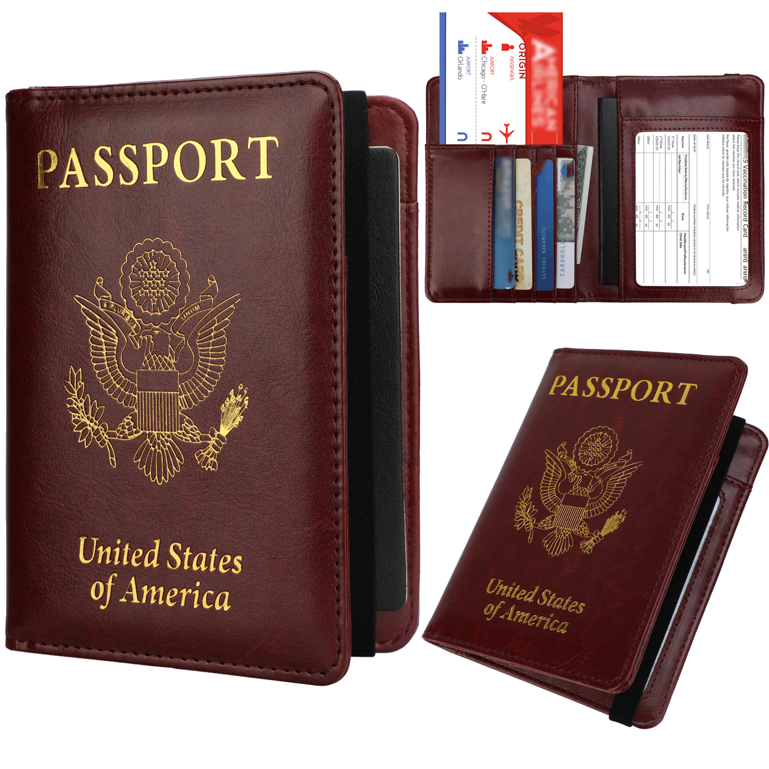 Buy Leather Passport Cover Wallet Case