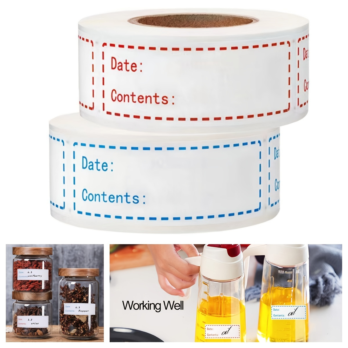 1 Set Label Date Self Adhesive Label Sticker Party Label Toys & Games