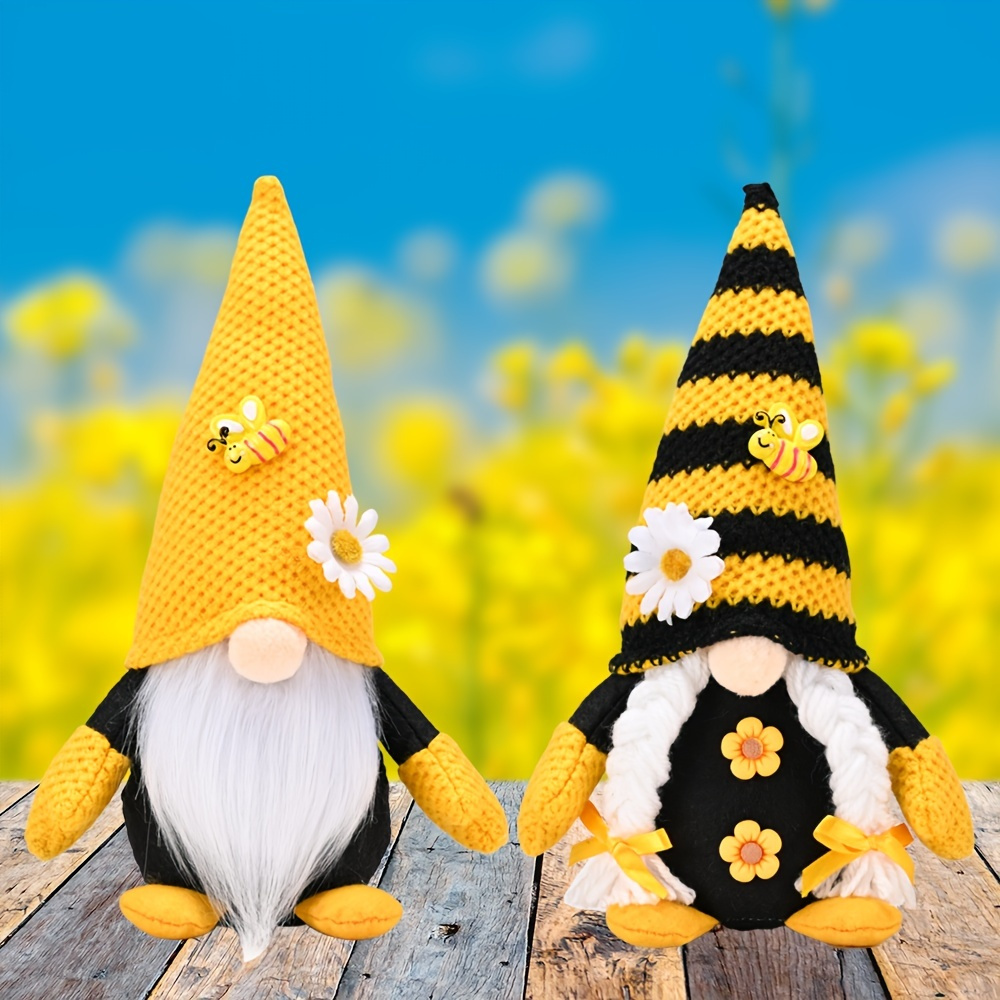 Bumble Bee Gnome, Tomte, Nisse, Farmhouse Decoration, Scandinavian Gnome,  Home Decor, Gnomes, Bee Gnome, Gnomes, Tiered Tray Decorations 