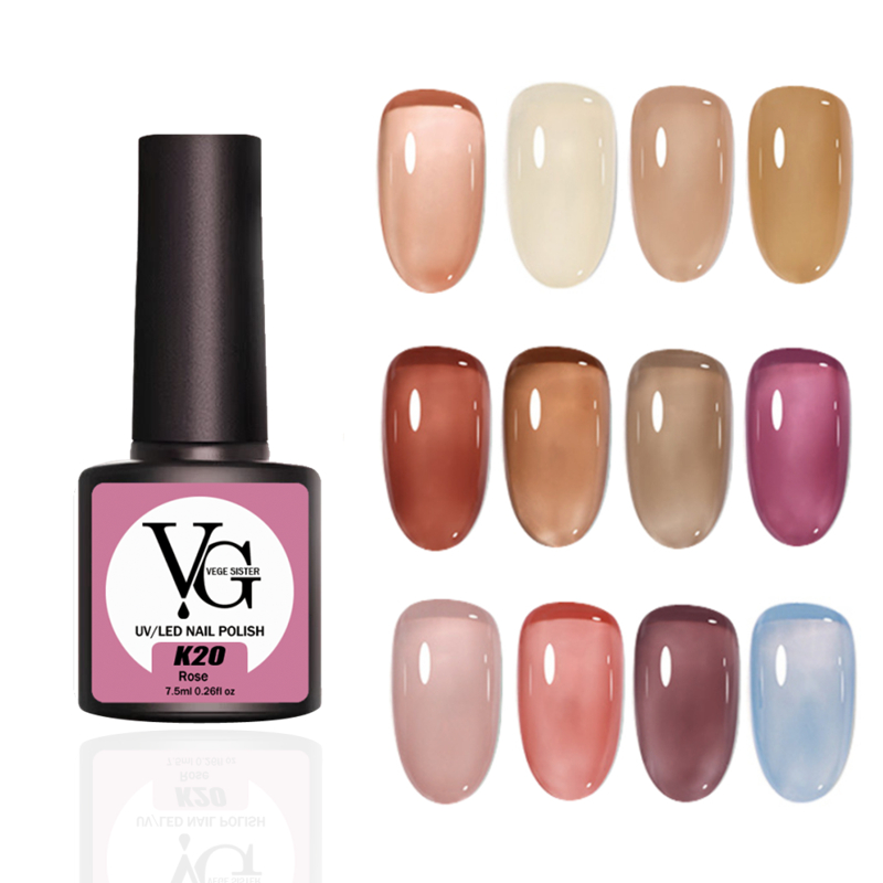 Uv Gel Nail Polish Transparent Fresh Colors Different - Temu