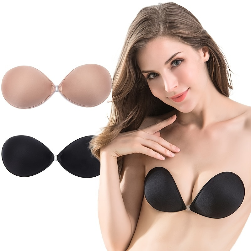 Seamless Wireless Adhesive Stick Bra Strapless Push Up Bras Women Sexy  Backless Lingerie Invisible Silicone Bralette - Temu Cyprus