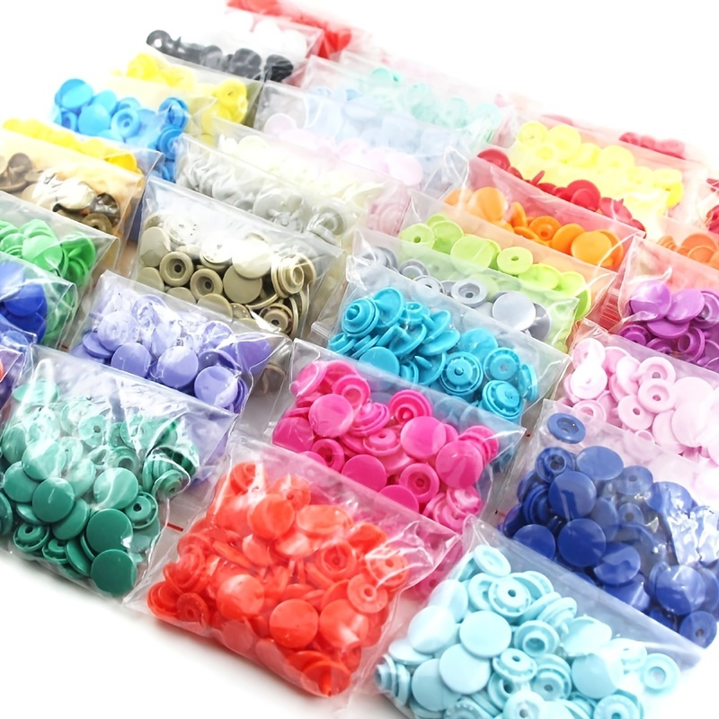 

50/150 Sets, Colorful Resin Buckle, Studs For Sewing Clothing