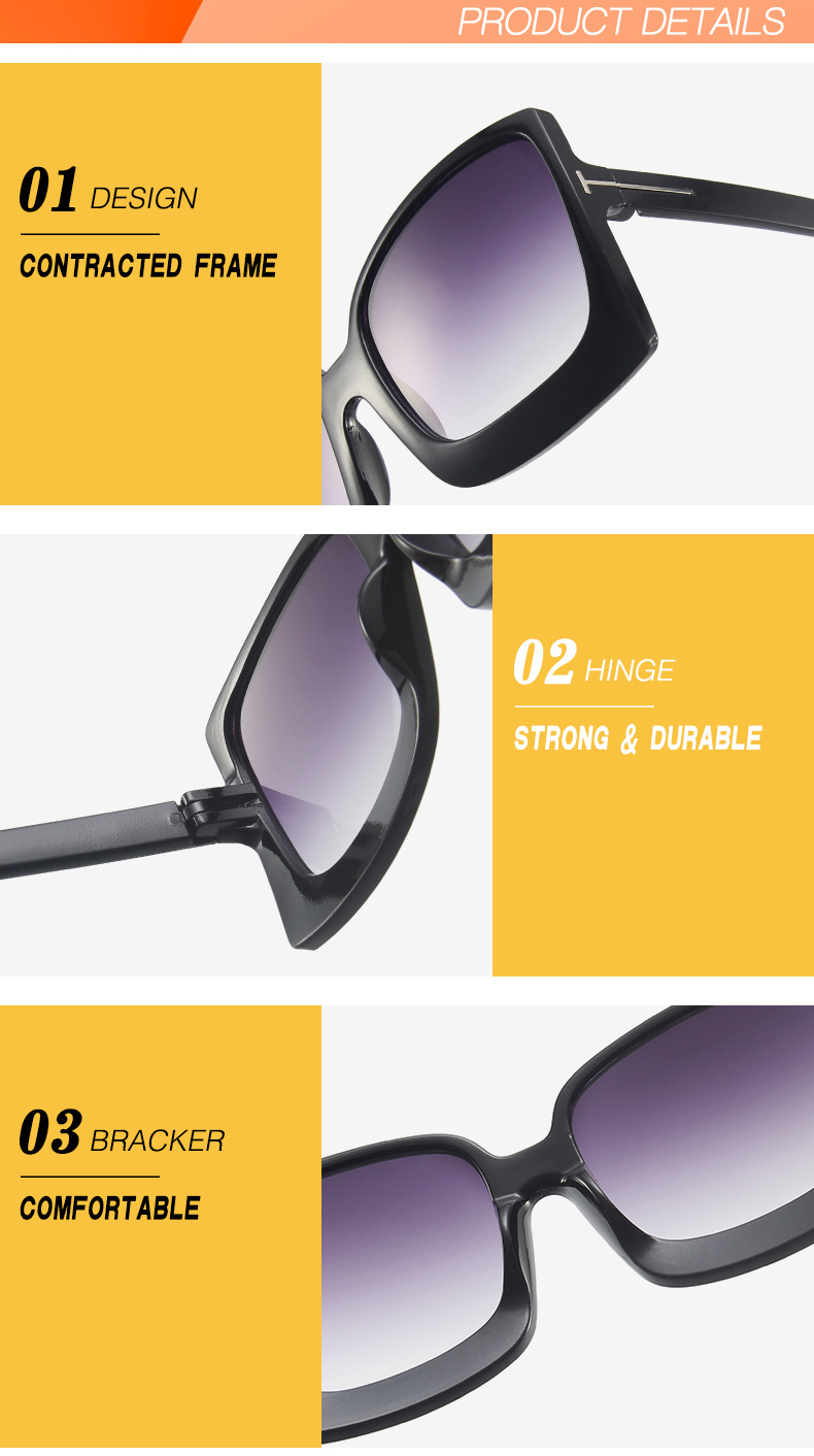 Trendy Luxury Oversized Sunglasses Unisex Designer Shades - Temu