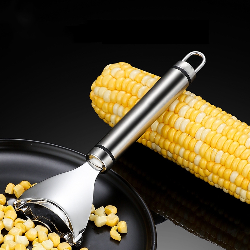 1pcs 304 Stainless Steel Corn Planer Household Manual Corn Thresher  Handheld Corn Thresher Kitchen Tool Food Grade Material