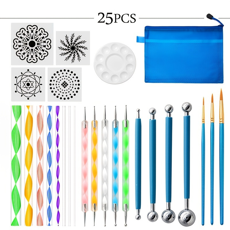 10pcs New Stippling Tools Set Nail Art, Embossing Brush Painting, Rock  Painting Tools, Clay Art Painting Tools, Pottery Tools