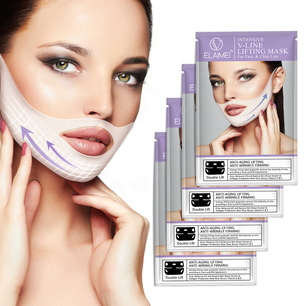 Reusable V Line Mask Facial Lifting Strap Double Chin Reducer Chin Up Mask  Face Lifting Belt V Shaped Tightening Face Mask