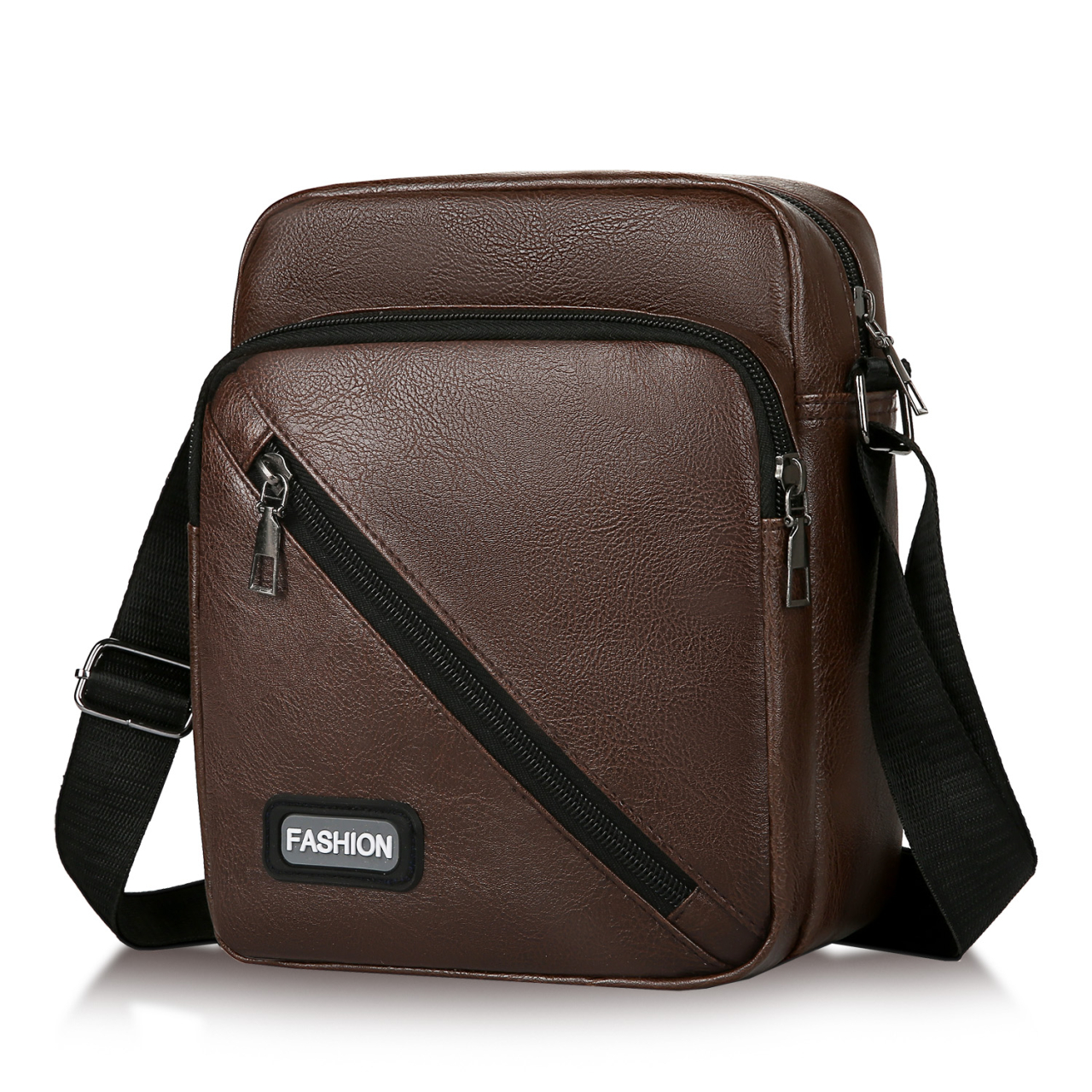 Mens Casual Pu Leather Men Shoulder Bags - Temu