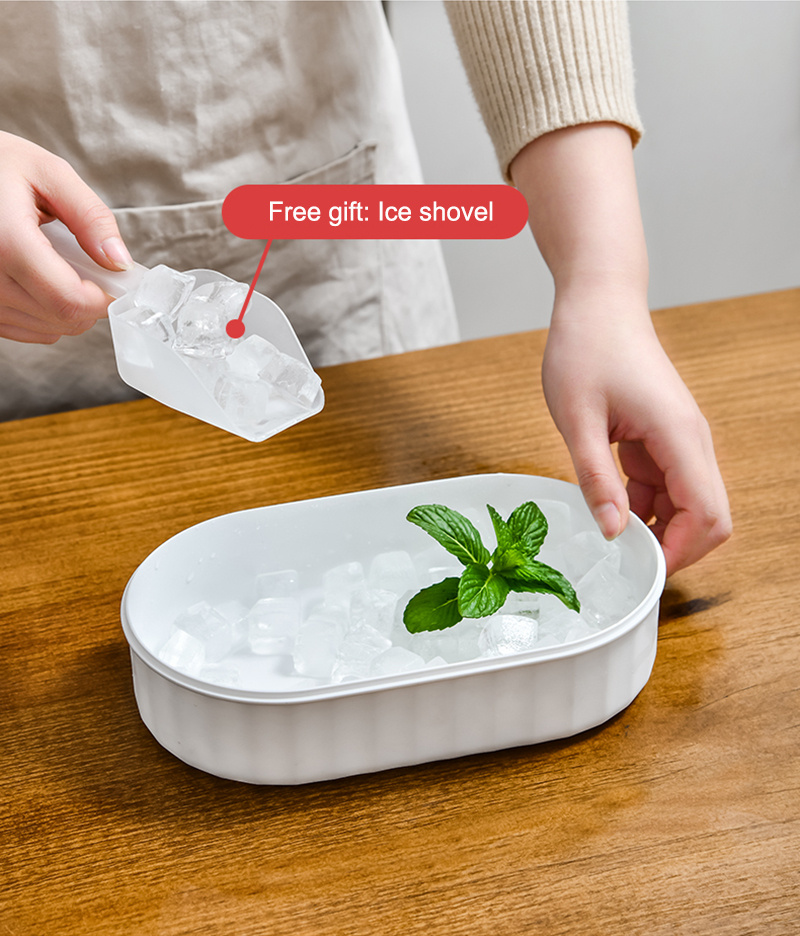 Ice Cube Tray With Lid And Bin Mini Tray Mold Pp 3d Form - Temu