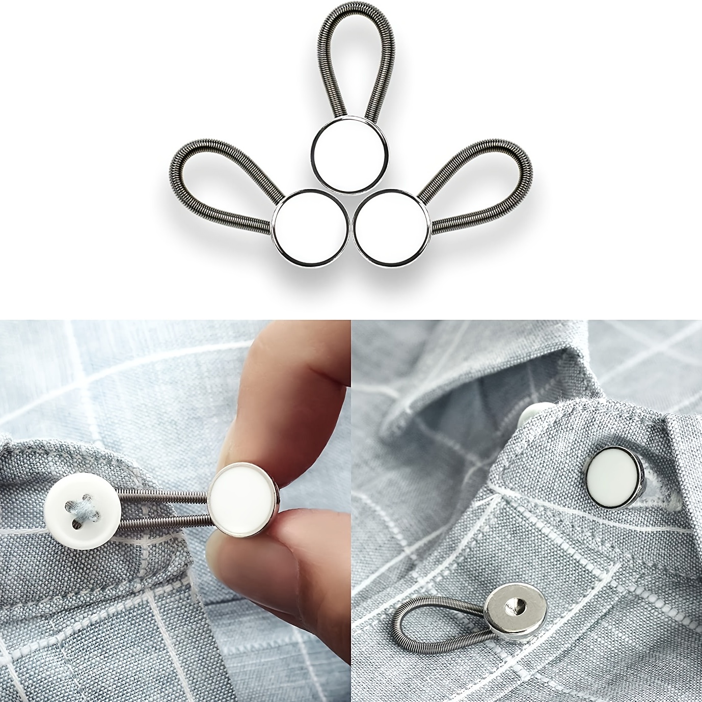 Dress Shirt Collar Button Extender - Wonder Button