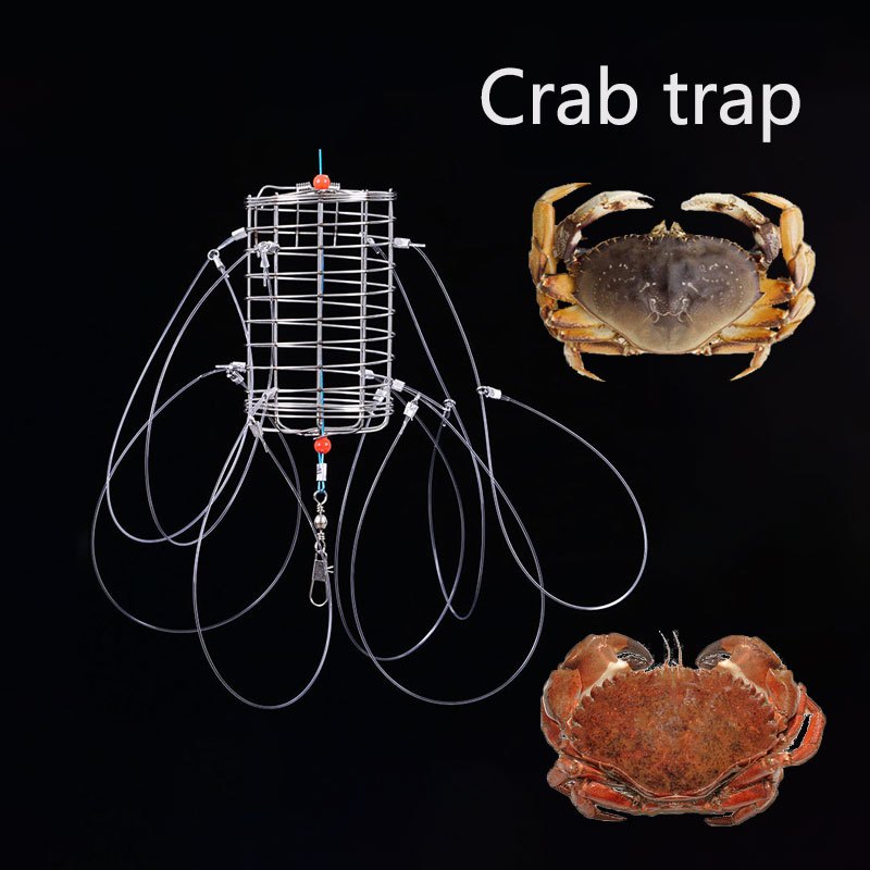 Catch Crabs Reusable Bait Cage Multiple Hooks Outdoor - Temu