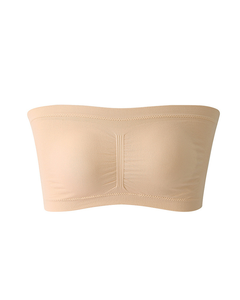 Small Pleats Strapless Wrap Chest Bras Cozy Casual Invisible - Temu Canada