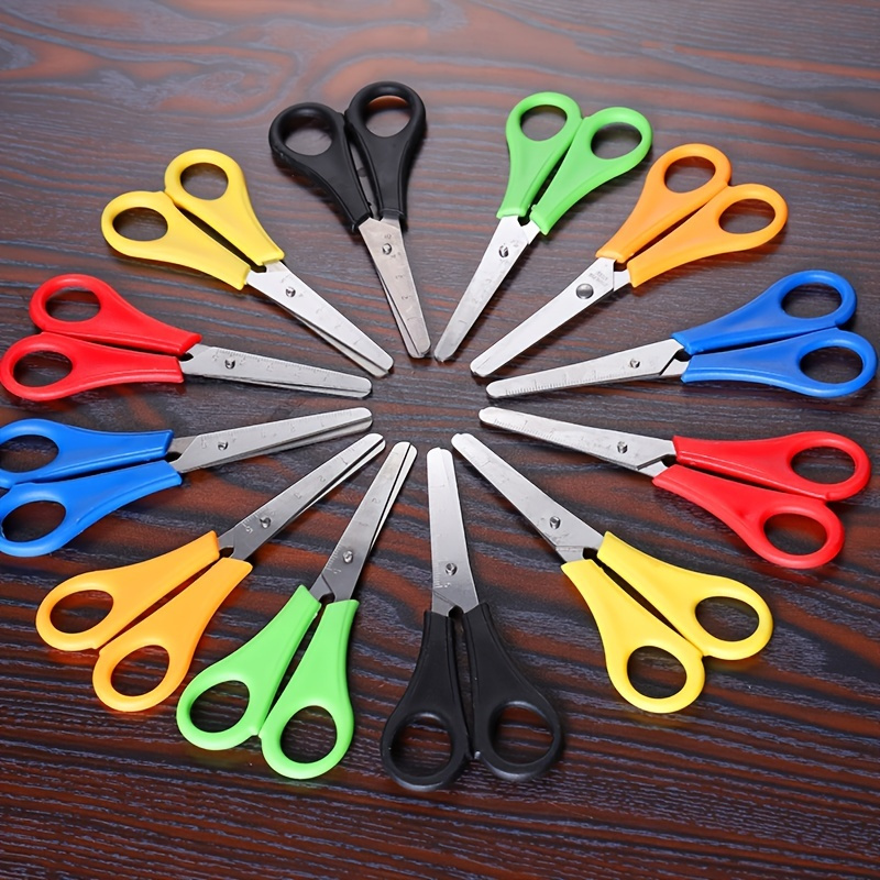 1set Professional Stainless Steel Comfort Grip, All-Purpose, Straight  Office Craft Scissors For Paper Cutting, Scrapbooking, Sewing, Crafting.  Set Of