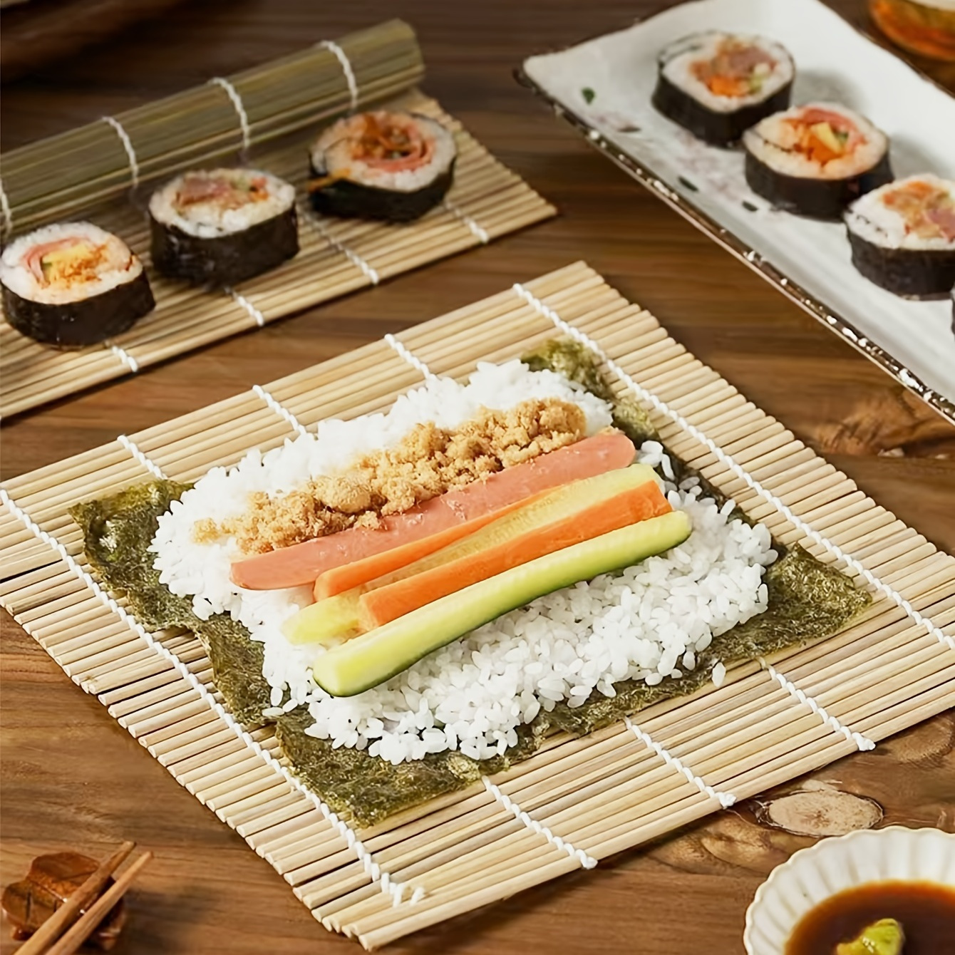New Arrival Green Bamboo Sushi Rolling Mat - Perfect Sushi Making