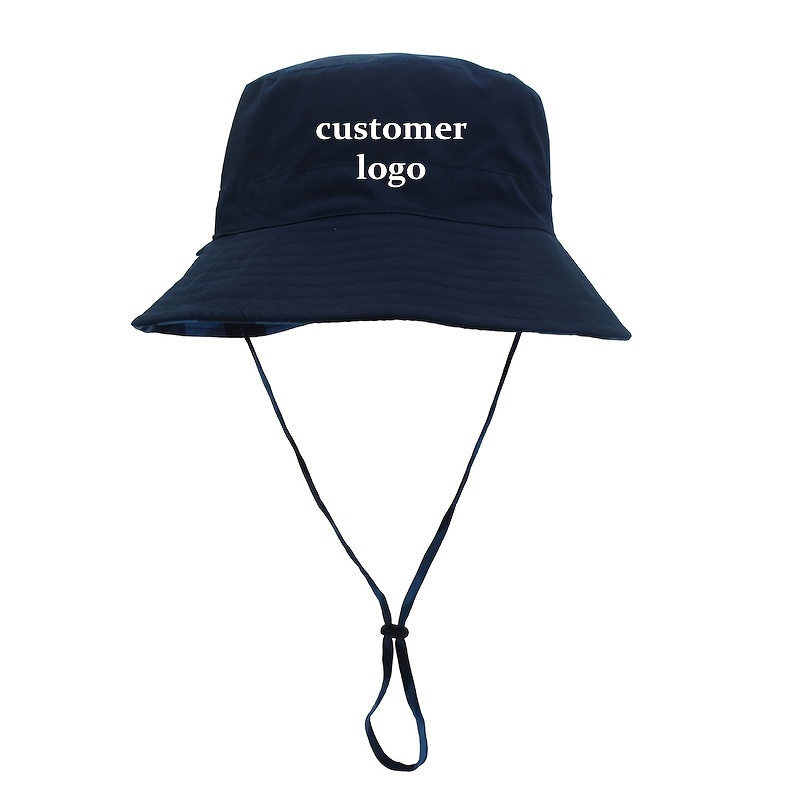 Retro Plaid Stingy Brim Navy Blue Bucket Hat High Grade Luxury Fisheman Hat  For Outdoor Street Style And Sun Visor From Nxink, $34.37