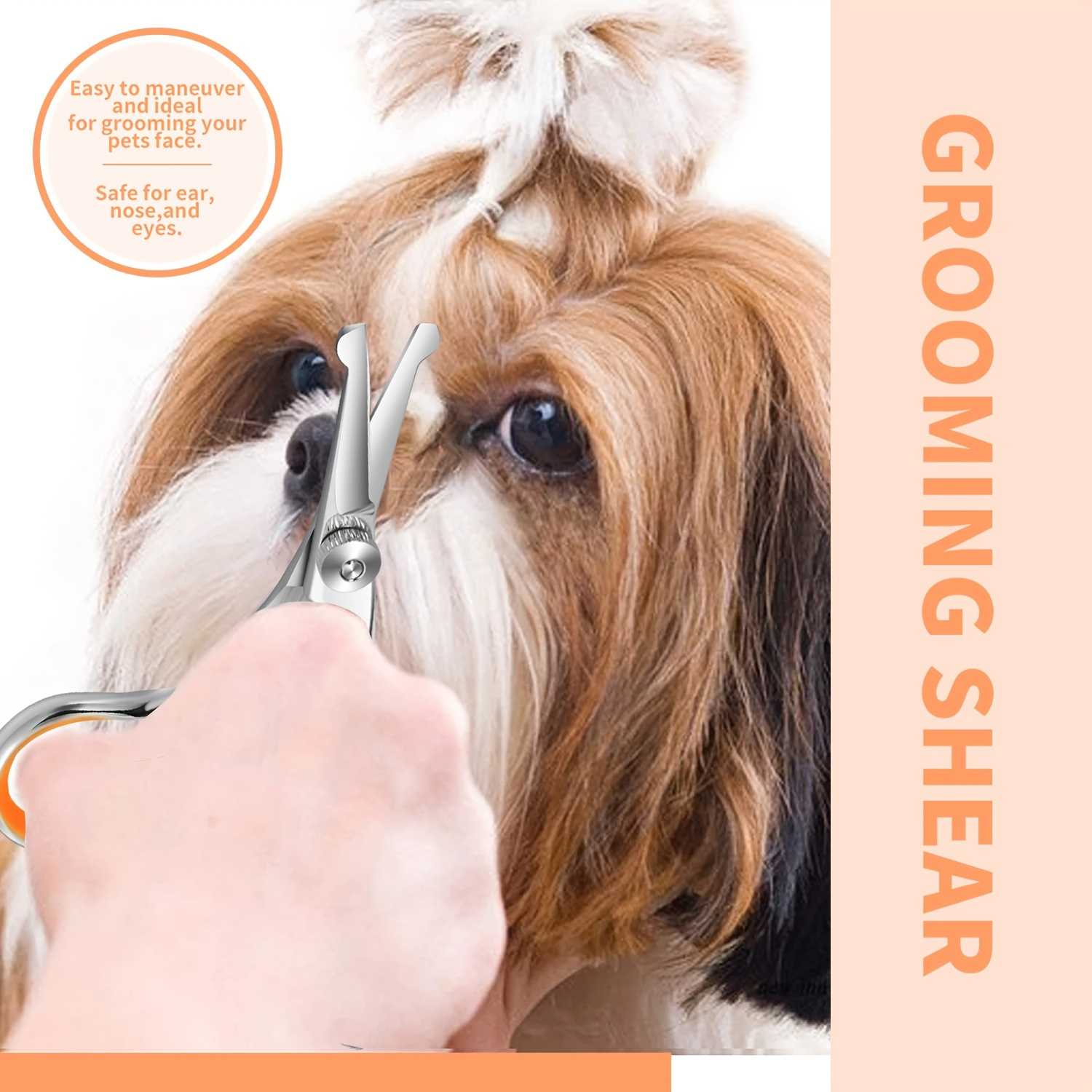 

Safe And Easy Pet Grooming Scissors With Rounded Head