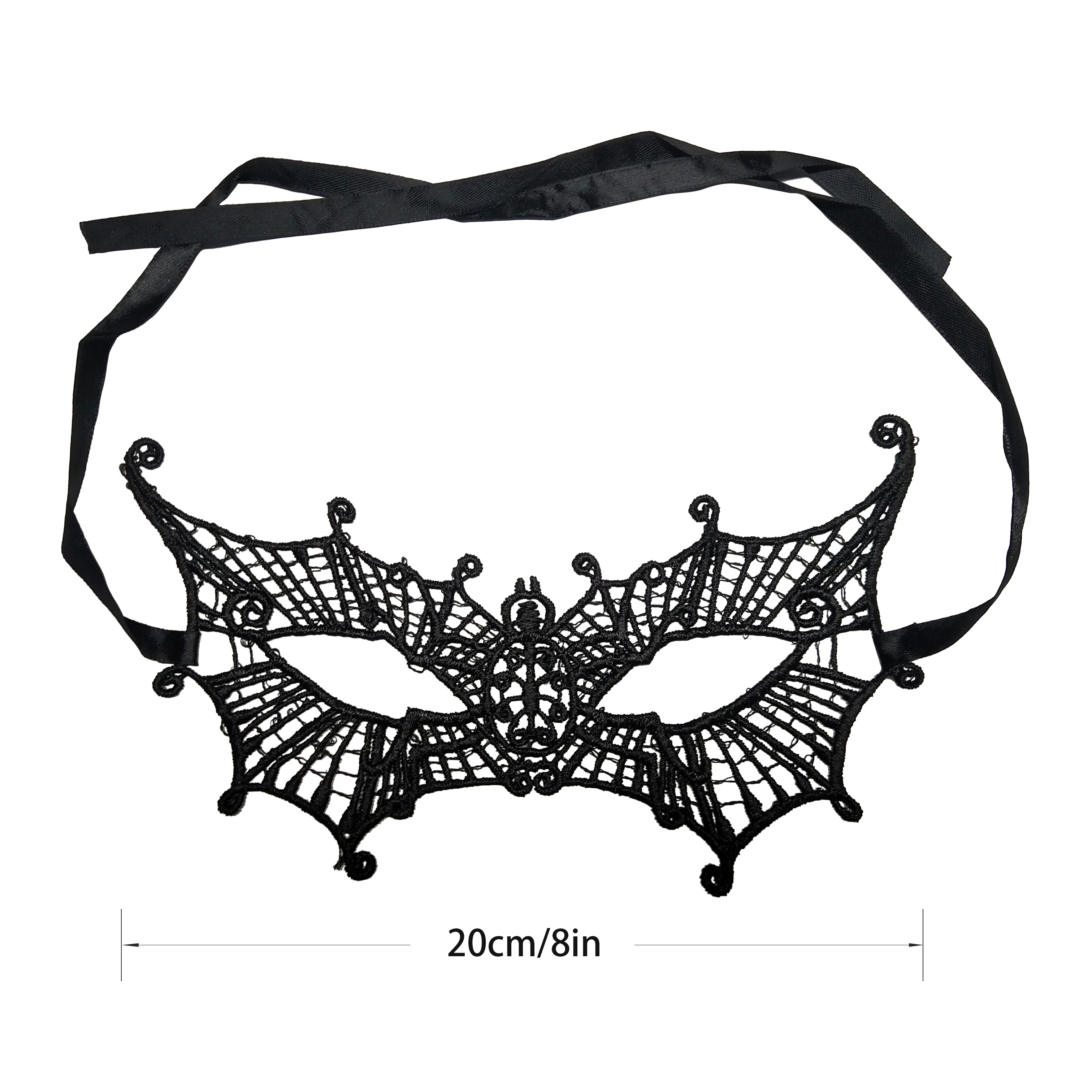 Maschera viso mascherata in pizzo cavo donna Maschera travestimento  Halloween W7