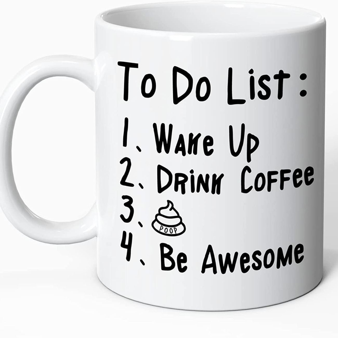 1pc 11oz Funny Coffee Mugs To Do List Ware Up Funny Quote Coffee Mug  Ceramic Mug - Home & Kitchen - Temu