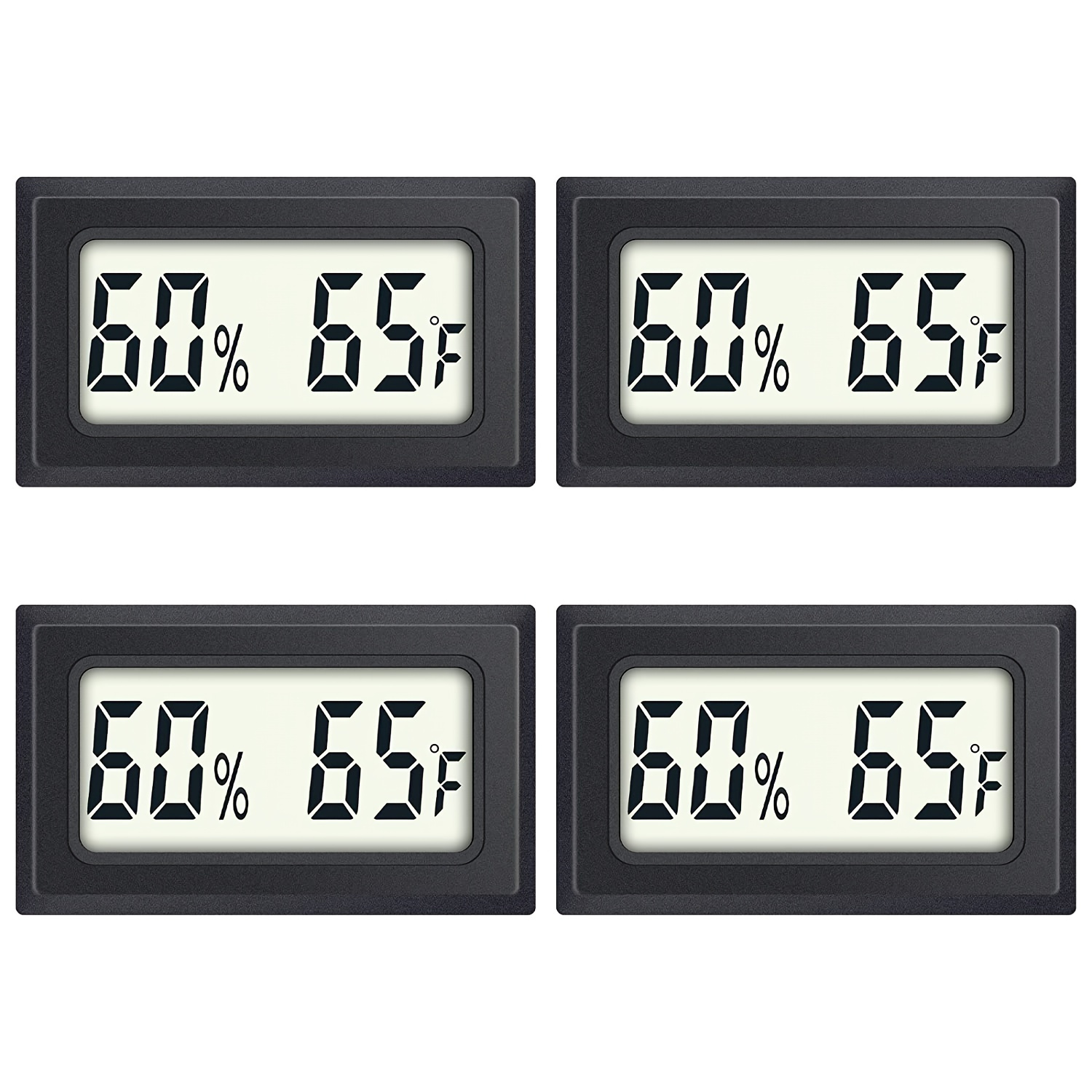 Mini Hygrometer Thermometer 2PCS Mini Digital Humidity Gauge, AikTryee  Hygrometer Indoor Humidity Monitor Temperature Humidity Gauge Meter for