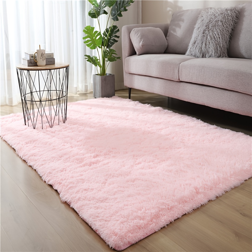 1pc Ultra Soft Plush Area Rugs For Bedroom Living Room Plush Fluffy Rug Non Slip Shag Furry Area